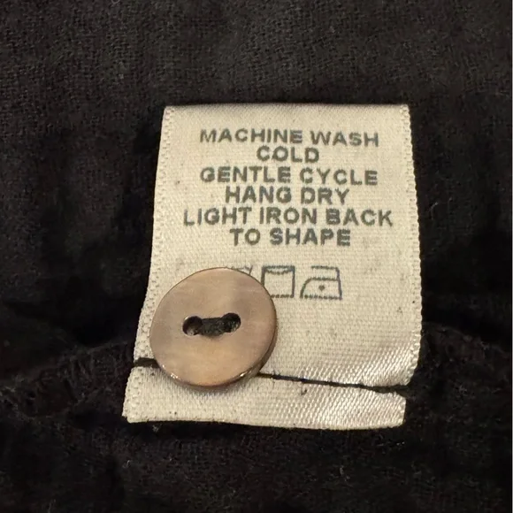 Xirena Black Kendall Tiered Midi Dress Size Large Cotton Gauze - Picture 13 of 13